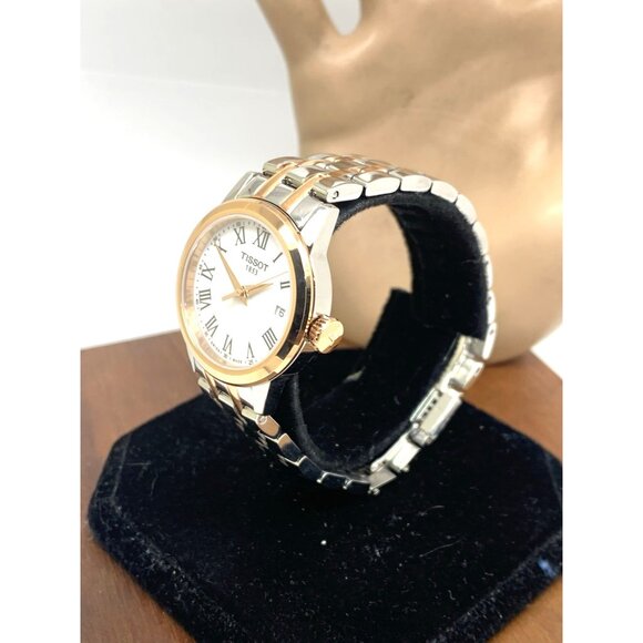 Tissot Women's Watch T1292102201300 Swiss Quartz Rose Gold Silver Steel 28mm - Picture 2 of 14